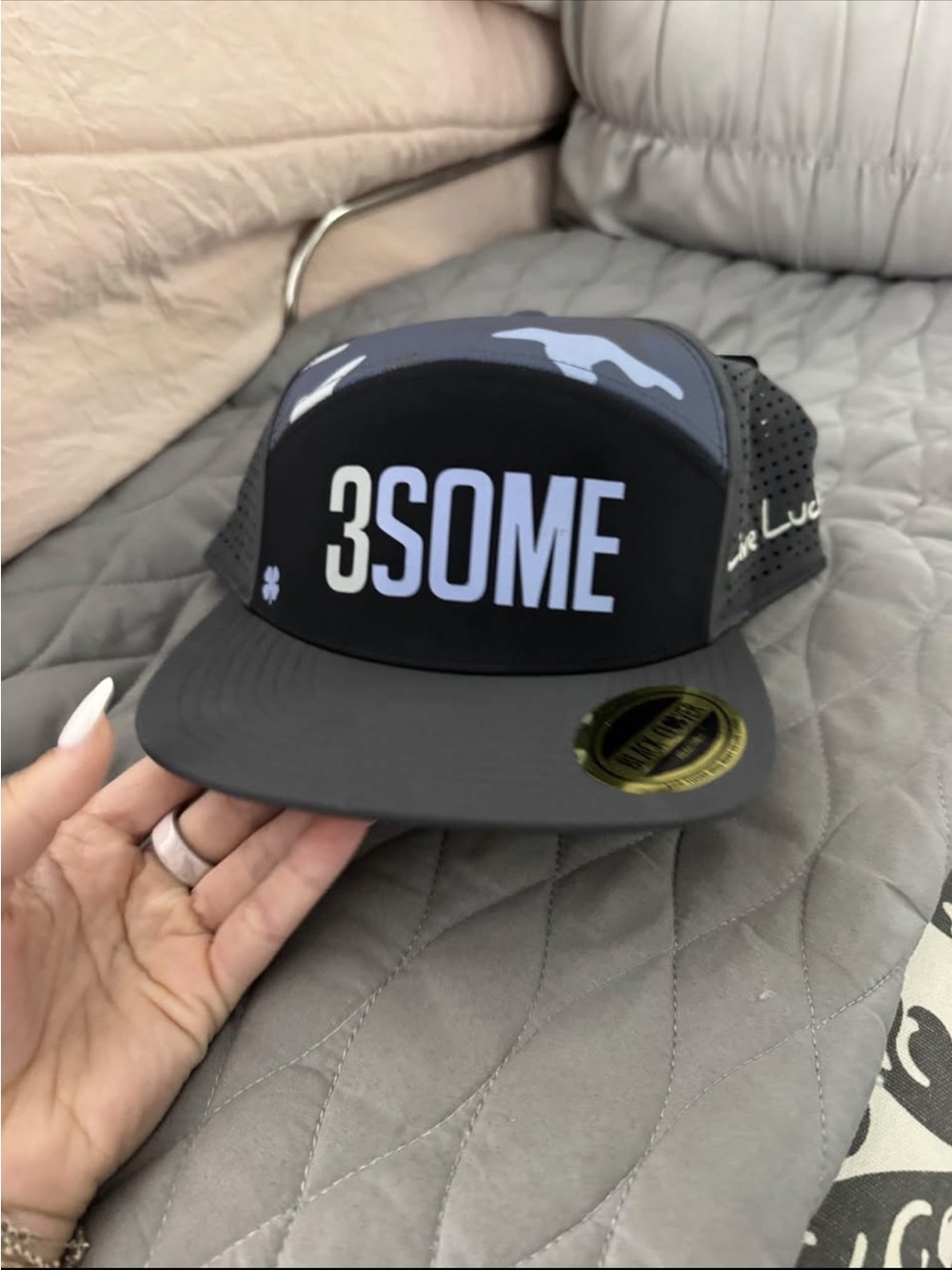 3SOME Black and Gray Trucker Hat